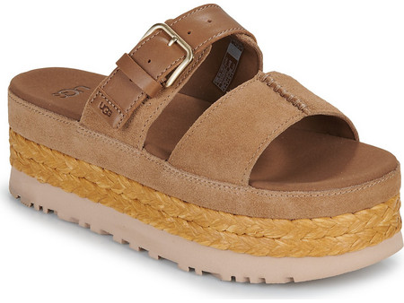 UGG Aubrey Καλοκαιρινές Γυναικείες Πλατφόρμες Ψηλές Ταμπά 1167451-CHE