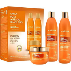 Kativa Post Alisado Brasileno Σετ Περιποίησης Μαλλιών Conditioner 225ml + Σαμπουάν 225ml + Deep Treatment 150ml