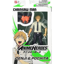 Bandai Anime Heroes Chainsaw Man Denji & Pochita 25cm