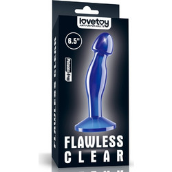 Lovetoy Flawless 6.5" Πρωκτικό Dildo 16.5cm Μπλε LO-LV310320