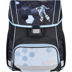 Herlitz Cyber Soccer Σχολική Τσάντα Πλάτης Δημοτικού Μαύρη 516893