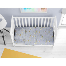 Dimcol Sweet Dreams 552 Βρεφικό Πάπλωμα Κούνιας 160x120cm Γκρι