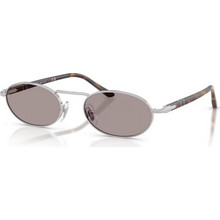Persol PO1023S 102153 Ανδρικά Γυαλιά Ηλίου Στρογγυλά Μεταλλικά Ασημί με Μαύρο Φακό