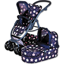 Knorrtoys Coco Star Blue Pink Καρότσι για Κούκλα