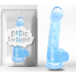 Chisa Novelties Real Passion Ρεαλιστικό Dildo με Βεντούζα & Όρχεις 19.8cm Μπλε