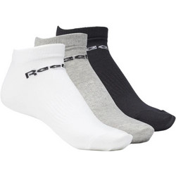 Reebok Active Core Ανδρικές Κάλτσες Κοντές Μαύρες Μπεζ Γκρι 3Pack GH8229
