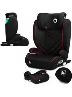 Lionelo Hugo Κάθισμα Αυτοκινήτου Booster i-Size 15-36kg ISOfix Black Red