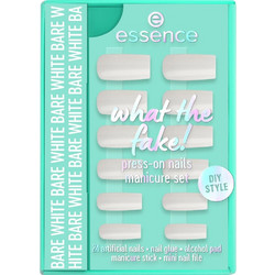 Essence What The Fake! 04 Bare White Square Tips Νυχιών 28τμχ