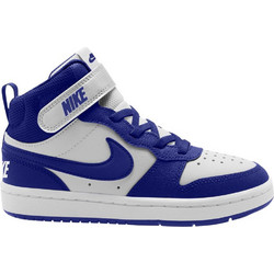 Nike Court Borough 2 MID Παιδικά Sneakers Μποτάκια Λευκά Royal Blue CD7783-130