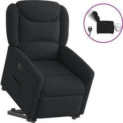 vidaXL Πολυθρόνα Relax με Υποπόδιο Ανακλινόμενη Μαύρη 3303216
