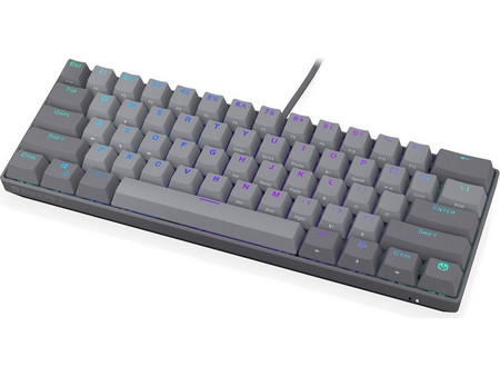Endorfy Thock V2 Compact Μηχανικό Gaming Πληκτρολόγιο 60% με Endorfy Red Διακόπτες RGB Grey