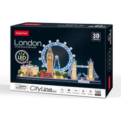 Puzzle CubicFun City Line London Led 3D 186 Κομμάτια