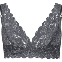 Hanro Bralette με Μπανέλα Ανθρακί 071465-1185