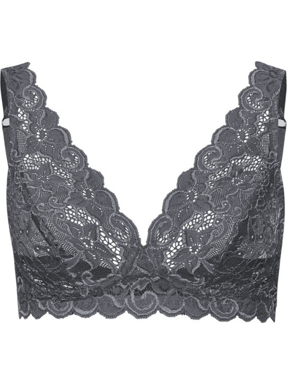 Hanro Bralette με Μπανέλα Ανθρακί 071465-1185