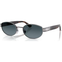 Persol PO1024S 513/S3 Γυναικεία Γυαλιά Ηλίου Οβάλ Μεταλλικά Ασημί με Μπλε Φακό