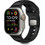 Tech-Protect IconBand Line Λουράκι Σιλικόνης Black / Black (Apple Watch 42 / 44 / 45 / 49mm)