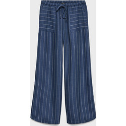 Vero Moda Υφασμάτινο Γυναικείο Παντελόνι Relaxed Εφαρμογή με Λάστιχο Navy Μπλε 10343781