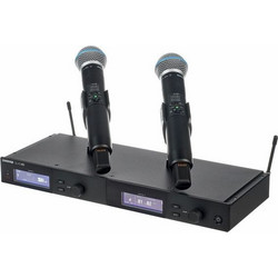 Shure SLXD24DE/Beta58 2-Channel Digital UHF System Σετ 2 Ασύρματα Χειλόφωνα Πέτου Χειρός XLR