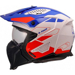 LS2 OF606 Drifter Trek White Blue Red Κράνος Μηχανής Crossover / Modular 1300gr