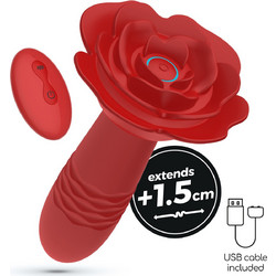 Crushious Romeo Πρωκτική Σφήνα Ασύρματη με Δόνηση 14.2cm Κόκκινη