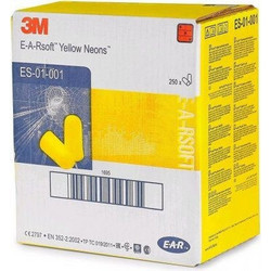 3M E-A-R Soft Ωτοασπίδες Αφρού 500τμχ Κίτρινες Neon