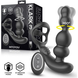 IntoYou Klark 3 Πρωκτικός Δονητής Ασύρματος 13cm Μαύρος