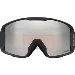 Oakley Line Miner M OO7093-02 Μάσκα Σκι & Snowboard Ενηλίκων Μαύρη με Φακό Καθρέπτη Aσημί