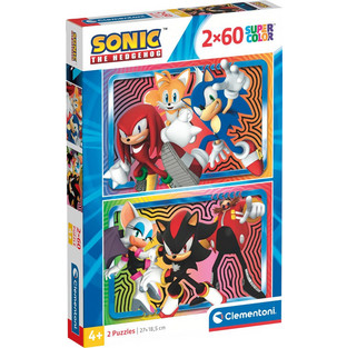 Παιδικό Puzzle Clementoni Super Color Sonic 2x60 Κομμάτια