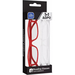 EyeLead Ε224 Γυαλιά Πρεσβυωπίας +4.00 Κοκάλινα Κόκκινα Άσπρα 1+1 Δώρο
