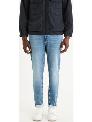 Celio Ανδρικό Τζιν Παντελόνι Ελαστικό Κανονική Εφαρμογή Γαλάζιο C-GOSUPER