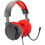 Trade Invaders SPX-300 Gaming Headset Over Ear Black Red