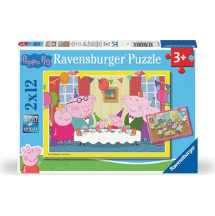 Παιδικό Puzzle Ravensburger Peppa Pig Time To Celebrate 2x12 Κομμάτια