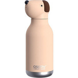 Asobu Bestie Dog Παιδικό Παγούρι Θερμός Ανοξείδωτο Μπεζ 460ml