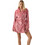 Minerva Γυναικεία Ρόμπα Χειμωνιάτικη Fleece Ροζ 96-52706