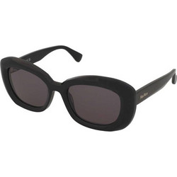 Max Mara MM0170 01A Γυναικεία Γυαλιά Ηλίου Ορθογώνια Κοκάλινα Μαύρα με Μαύρο Φακό