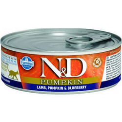 Farmina N&D Pumpkin Grain Free Adult with Lamb, Pumpkin & Blueberry 80gr [8606014102109