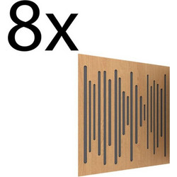 Vicoustic Wavewood Ultra Lite Ηχοαπορροφητικά Φύλλα 59.5x59.5cm 8τμχ Natural Oak