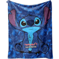 Γαρύφαλλο Παιδική Κουβέρτα Βελουτέ Stitch 160x220 Μπλε