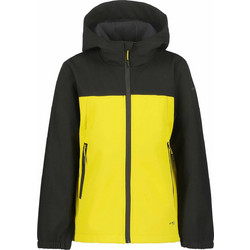 Icepeak Αθλητικό Παιδικό Μπουφάν Χειμωνιάτικο Softshell Αδιάβροχο Αντιανεμικό Μαύρο Κίτρινο 8-51897-682-570