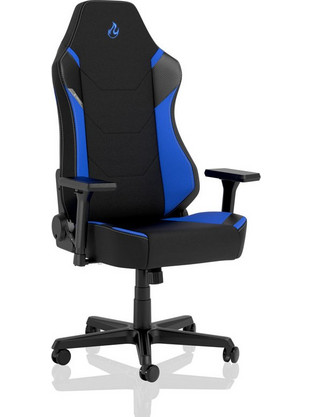 Nitro Καρέκλα Gaming Υφασμάτινη με Ρυθμιζόμενα Μπράτσα Μαύρη Μπλε NC-X1000-BB