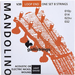 Galli V039 Σετ 8 Χορδές Μαντολίνου 10-32" Light Tension