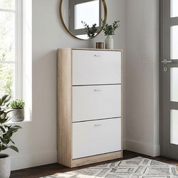 Spitishop Παπουτσοθήκη Μοριοσανίδας Λευκή M63xΠ24xΥ120cm 18P13WHITE