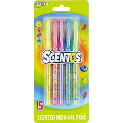 Scentos Neon Σετ Στυλό Gel Πολύχρωμο 5τμχ 41426