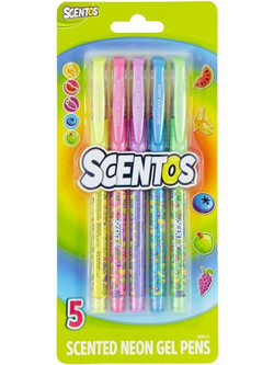 Scentos Neon Σετ Στυλό Gel Πολύχρωμο 5τμχ 41426