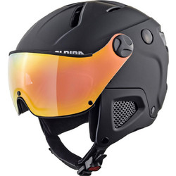 Alpina Attelas Visor QV MM Κράνος Σκι & Snowboard Μαύρο