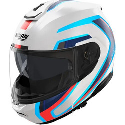 Nolan N100-6 Radiant 358 White Blue Red Κράνος Μηχανής Flip-Up