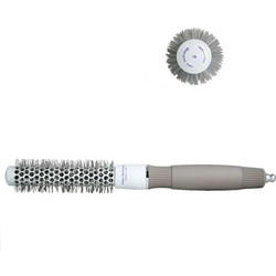 FF Professional CHB1019 Θερμική Βούρτσα Μαλλιών για Ίσιωμα Γκρι 19mm