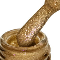 Alezori Gingerbread Glitter Cat Eye Ημιμόνιμο Βερνίκι Νυχιών 15ml