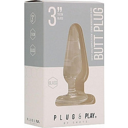 Shots Plug & Play 3" Πρωκτική Σφήνα 7.6cm Δέρματος
