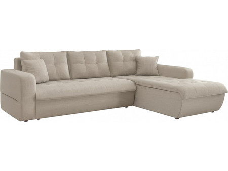 HomeMarkt KANSO Καναπές Κρεβάτι Δεξιά Γωνία Μπεζ 244x188x80cm HM3338.03R